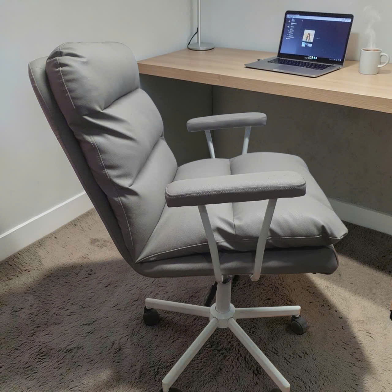 ghe van phong nho gon- ghe lam viec da pu ghi xam hien dai - ghe lam viec chan xoay (11)